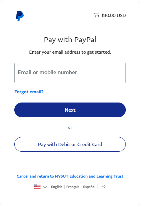 Paypal Gateway example